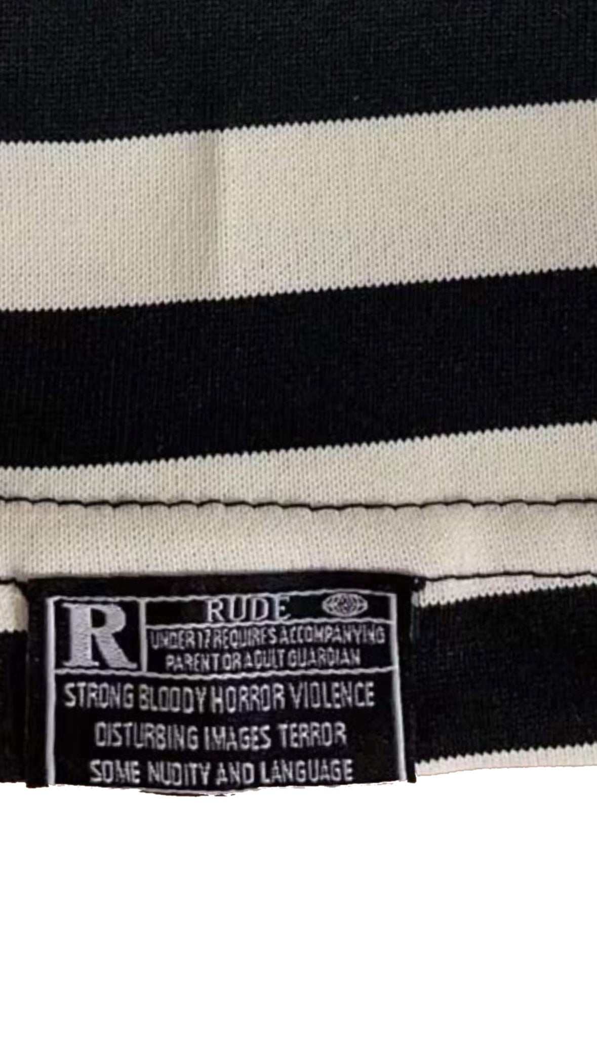 SHORT STRIPED RUDE TEE